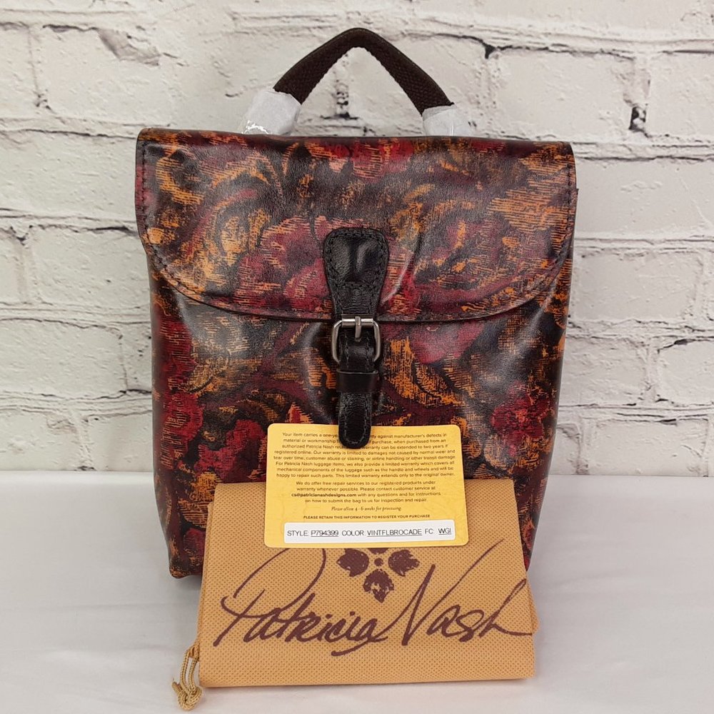 'PATRICIA NASH' 'VATONI'  BAG CONVERTIBLE LEATHER BACKPACK - Picture 5 of 16
